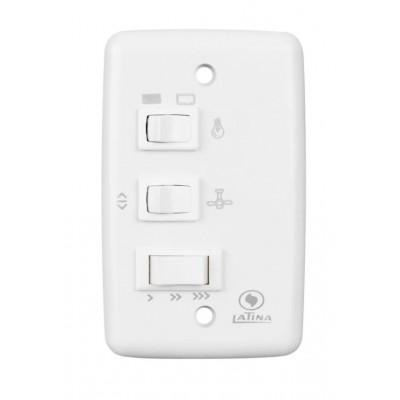 CONTROLE PARA VENTILADOR DE TETO 3 VELOCIDADES COM CAPACITOR  C/FIOS 127V -LATINA 
